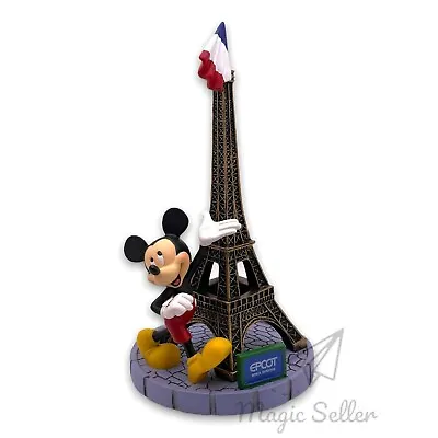 NEW Disney Parks Epcot Mickey Mouse Eiffel Tower Paris Figure Figurine Statue • $34.90