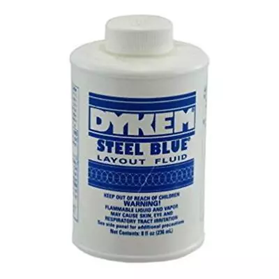 Dykem Blue Layout Fluid - 8 Oz Brush-In-Cap Bottle • $21.99