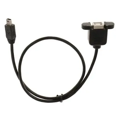 Mini USB 5 Pin Male To USB 2.0 B Female Jack Printer Panel Mount Cable • $6.55