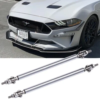 For Ford Mustang Adjustable Front Bumper Lip Splitter Strut Rod Tie Support Bars • $15.68