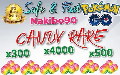 Pokémon Go - Candy Rare - Safe & Fast  - Read Description • $65