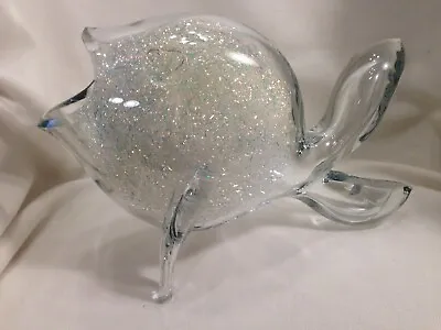 Vintage Mid-Century Blenko Glass Fish Vase Bowl Sculpture 12”RARE • $124.99