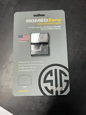 Sig Sauer P365 ROMEOZERO 3 MOA Micro Red Dot Reflex Sight Black - SOR01300 • $115.99