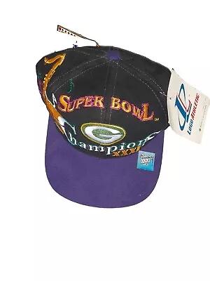 Green Bay Packers Vintage  Super Bowl XXXI NFL Champions Snap Back Cap Hat NWT. • $28