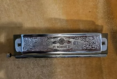 1970's Vintage M.Hohner Super Chromonica 270-C 12 Key Hole Harmonica With Case • $22