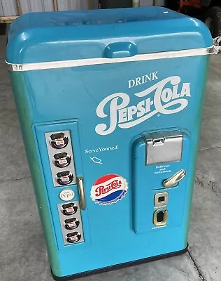 🧩RARE VINTAGE PEPSI COLA COOLER- STORE DISPLAY ADVERTISING (read) • $50