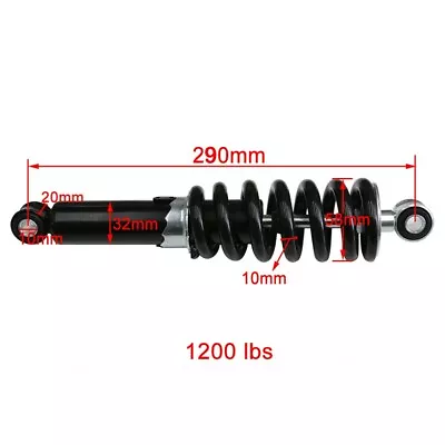 1200lbs 290mm 11.4  Rear Shock Absorber For Dirt Pit Bike Trail ATV Yamaha PW80  • $35.57