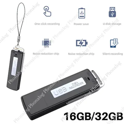 16GB/32GB Mini Voice Activated Digital Sound Audio Recorder USB Disk Flash Drive • $16.87