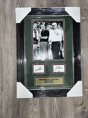 Arnold Palmer & Jack Nicklaus Smoking On The Tee Facsimile Signed Framed Masters • $199.99