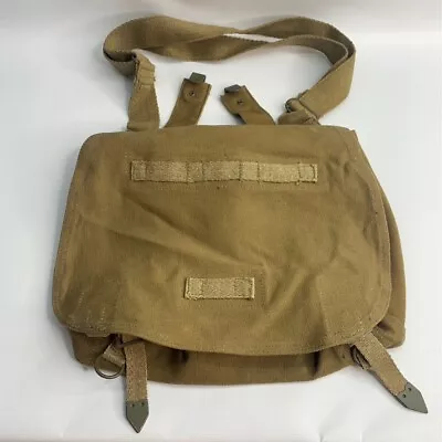 Vintage Czech Military Bread Bag Satchel Shoulder Bag Army Purse • $34.99