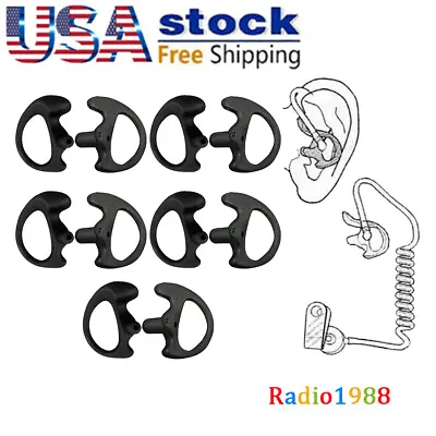 5 Pack  Medium  Right Earbud Earmold For Earpiece Acoustic Tube Two-Way Radios • $7.99