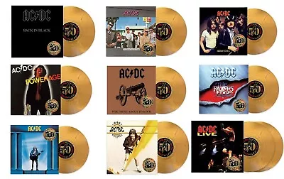AC/DC - 10 LP GOLD NUGGET 50th Anniversary VINYL COLLECTION NEW ALBUM • $599.99