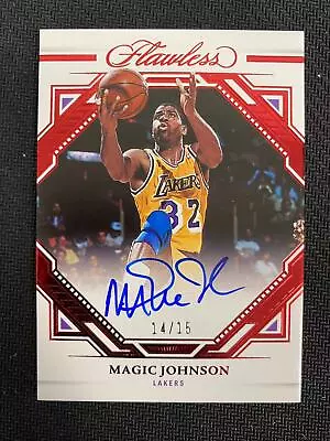 22-23 Panini Flawless Magic Johnson 14/15 Flawless Finishes FG • $78