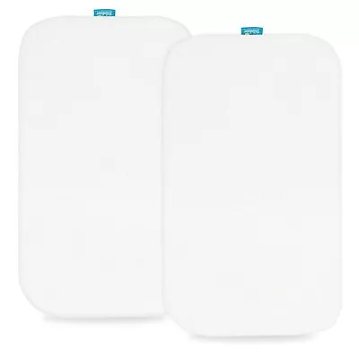 Organic Cotton Bassinet Sheets For Most Oval Bassinet Mattress 2 Pack 32 X17  • $8.99