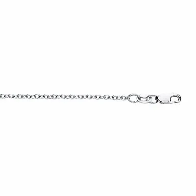 18k White Gold Cable Link Pendant Chain/Necklace 20  1.4 Mm  3.3 Grams • $379.96