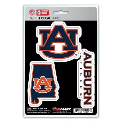 Auburn Tigers Decal Die Cut Team 3 Pack [NEW] Car Truck Auto Sticker • $5.95