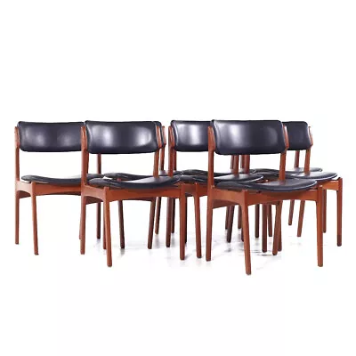 Erik Buch Mid Century Danish Teak Dining Chairs - Set Of 8 • $5447