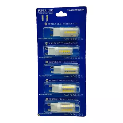 5 Pack G9 Led Bulb 4W Bi Pin Base(40W Halogen Equivalent) 4000K Natural White • $14.95