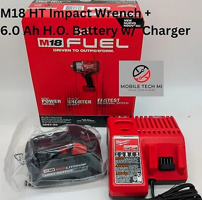 Milwaukee M18 FUEL 2967-20 1/2  HT Impact Wrench Kit W/ 6.0 HO Battery + Charger • $355.98