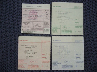 £3.30 • Buy SUNDERLAND V MAN MANCHESTER UNITED 1986 FA CUP  TICKET STUB