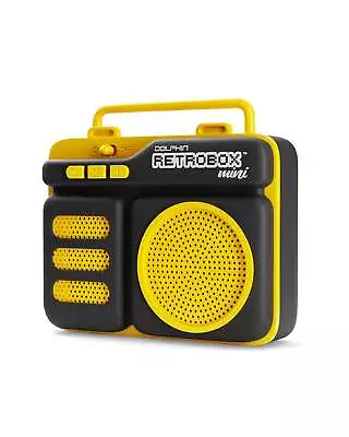 Dolphin Retrobox Mini RTX-10 2  Woofer Rechargeable Bluetooth FM Radio & Speaker • $13.99