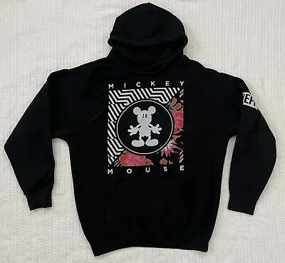 Neff Disney Mickey Mouse Hooded Sweatshirt Adult Medium 21” X 26” Black Hoodie • $24.95