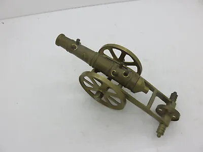 Vintage Miniature 8  Brass Cannon For Display Decor Civil War Style • $15.99
