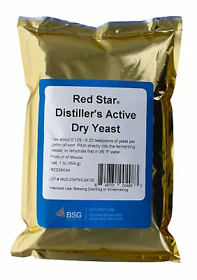 Distillers Yeast 1 Pound Foil Pack Dady For High Proof Whiskey Still Moonshine • $13.75