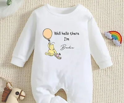 Well Hello There Classic Winnie The Pooh Baby Outfit New Baby Born In 2024 • $13.66