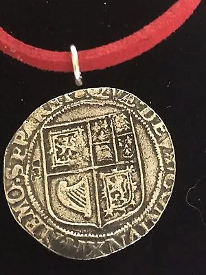 £6.95 • Buy James VI James I Shilling WC43  Fine English Pewter On A 18  Red Cord Necklace 
