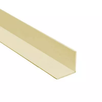 Cream 1.2 Metre UPVC Plastic Rigid Angle 40mm X 40mm Cover Trim / Menu Options • £29.99