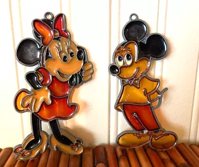 Disney Mickey Minnie Mouse-Stained Glass Suncatchers Makit Bakit • $13.44