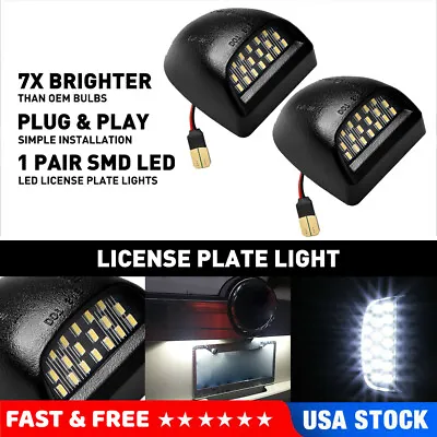 2xLED License Plate Light Assembly For Chevy Silverado GMC Sierra 1500 2500 3500 • $12.99