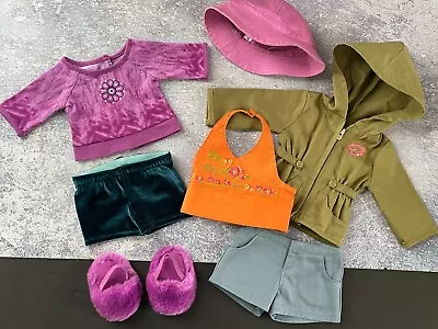 AMERICAN GIRL Mixed Lot DOLL CLOTHING Mia Pajama Shirt Jess Top Shorts Jacket • $10.50