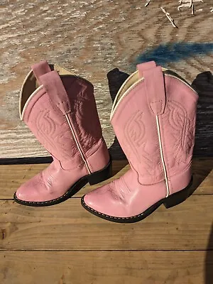 Old West  8119 Pink Leather   Western Cowboy Boot Girls  090 • $15