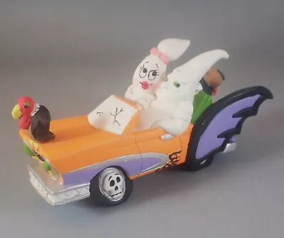 Creepy Hollow Ghost Couple In Convertible Car Halloween Midwest Of Cannon Falls • $7.99