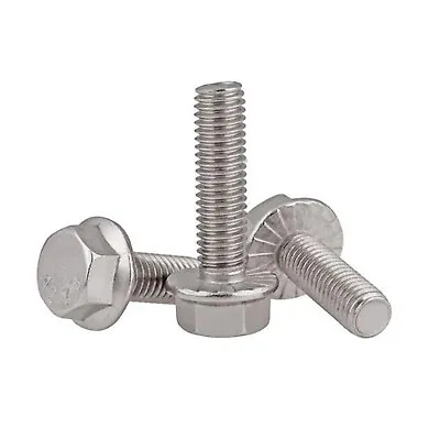 M5 M6 M8 M10 M12 304 Stainless Steel Hex Hexagon Head Flange Cap Screws Bolts • $6.45