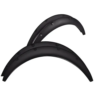 4pcs Universal Car Tires Fender Flares Over Wide Body Wheel Arches Flexible • $29.37