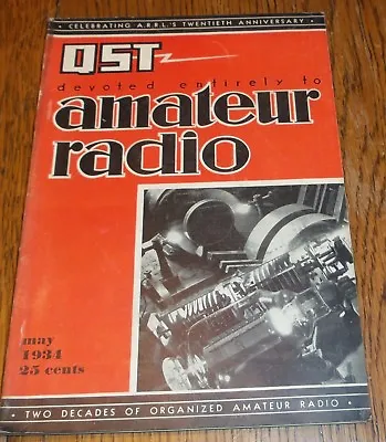 QST Magazine May 1934 -20th Anniversary Issue - Volume XVIII Number 5. Original • $5