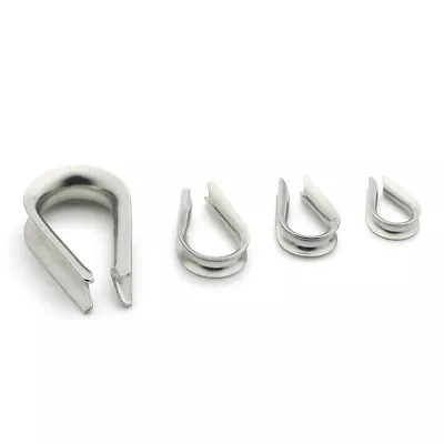£1.91 • Buy Stainless Steel Wire Rope Thimbles Thimble Eyes For Wire Rope 2 3 4 5 6 8 - 16mm