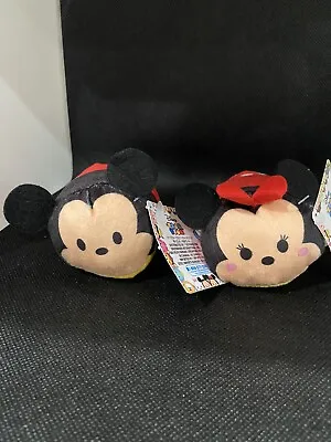 Disney Tsum Tsum Mini Plush Character Toy Set Lot Of 2 Mickey Minnie Mouse NWT • $5.29