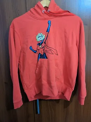 Coach X Marvel Hoodie XS Carol Danvers Red Sweatshirt Pullover • £95.01