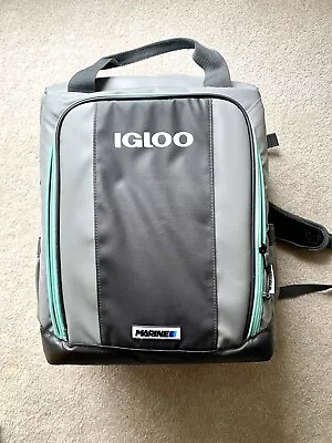 Igloo Marine Cooler Backpack Convertible 28-Can Backpack Grey Seafoom Cooler Exc • $18