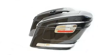 HL Universal Motorcycle Hard Bag Saddlebags Honda Suzuki Kawasaki Harley Yamaha  • $296