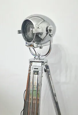 Strand Patt 123 Vintage Stagelight With Nikon Polished Tripod • $442.03