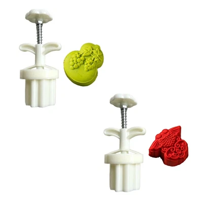 £7.75 • Buy Plastic Mooncake Stamp Gourd/Grape Shape Mooncake Mold Festival Hand Press Tools