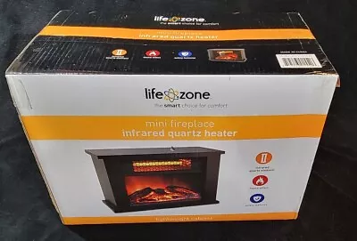 Lifezone Compact Infrared Electric Space Heater Fireplace ZCFP1014US - Lifesmart • $29.99