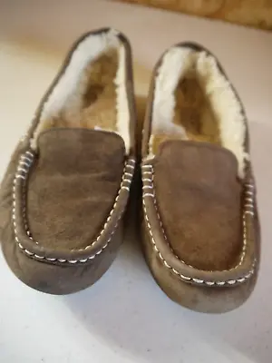 UGG Ansley Slippers House Shoes Brown Womens Size  7 • $19.99