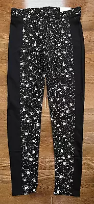 Victoria's Secret Pink Fashion Leggings Galaxy Print Black & White Size L NWT • $21.99