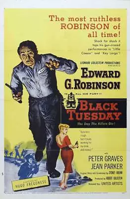 Black Tuesday 1954  Rare Crime Film Noir On Dvd-r • $18